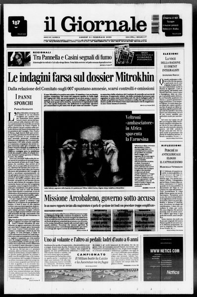 Il giornale del lunedi